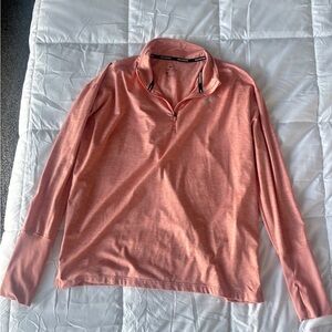 Nike Women's Coral Quarter-Zip Sweatshirt